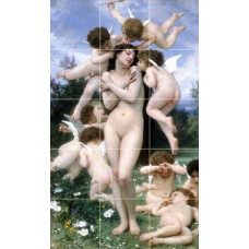 Art Bouguereau Return of Spring Ceramic Mural Backsplash Bath Tile #1457   231938091052